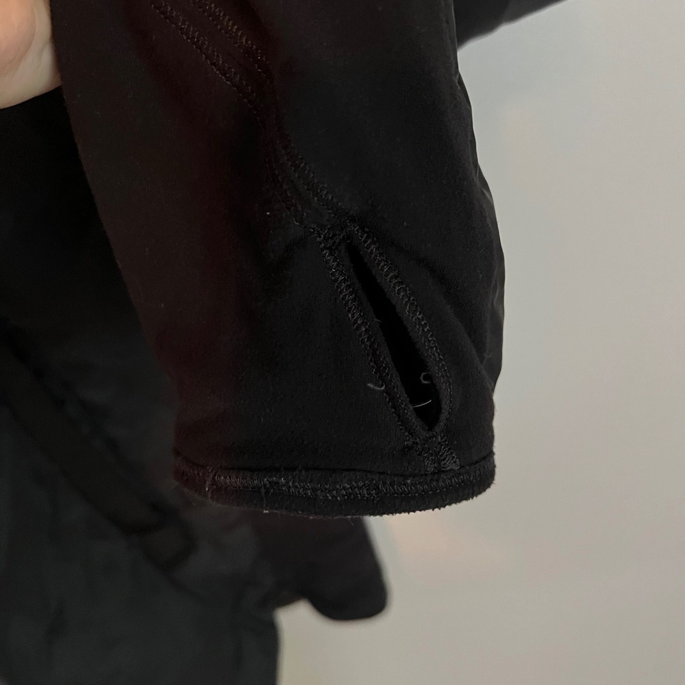 Lululemon What The Fluff Black Quilted Half Zip Pullover Jacket 10 Athleisure - Picture 4 of 8